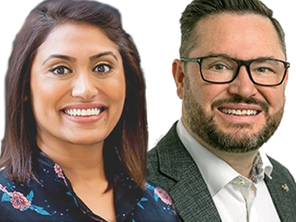 Dina Patel and Colin Turner-Kerr